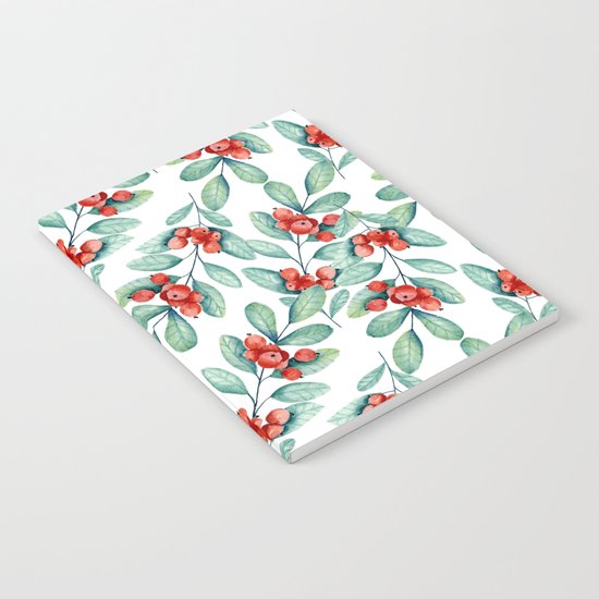 Branches with red berries Notebook