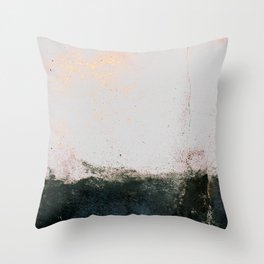 abstract smoke wall painting Throw Pillow