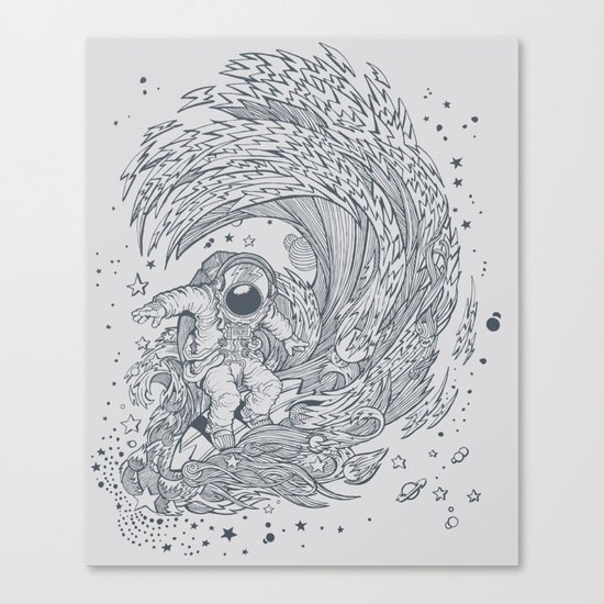 I only surf on Comets Canvas Print