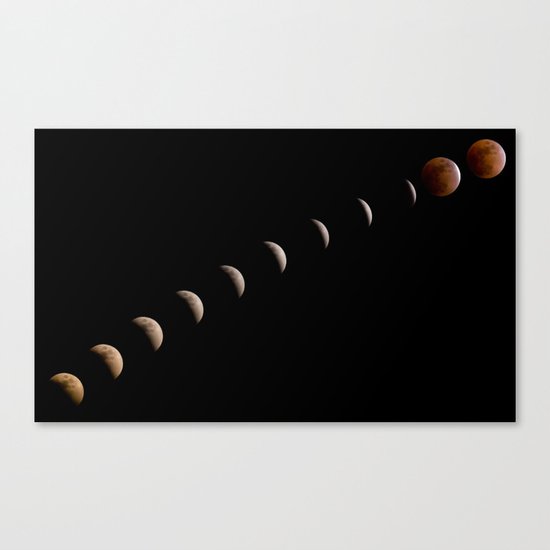 Lunar Eclipse Canvas Print