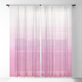Subtle Pink Layers 02 Sheer Curtain