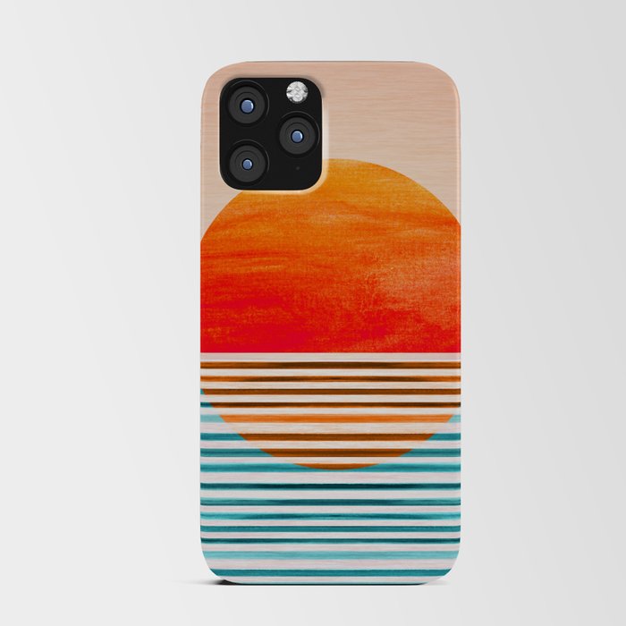 Minimalist Sunset III / Abstract Landscape iPhone Card Case