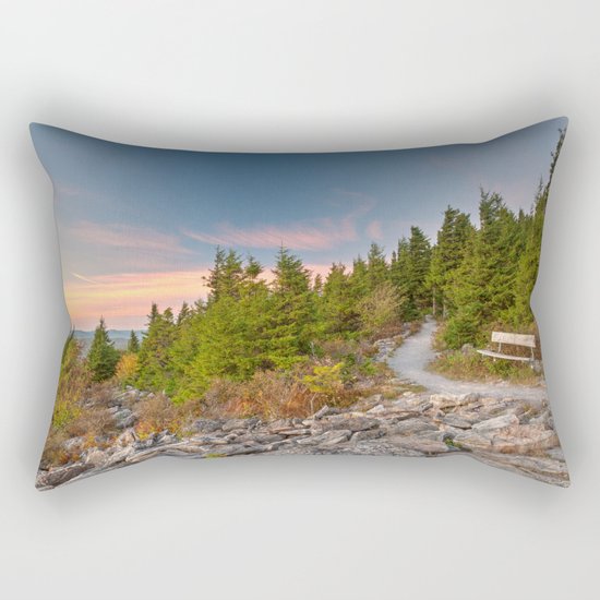 Spruce Knob Twilight Trail Rectangular Pillow