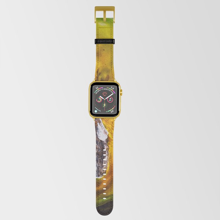 Abstract Colorful Geothermal Sulphur Deposits Apple Watch Band
