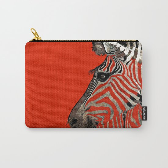 Zebra Carry-All Pouch