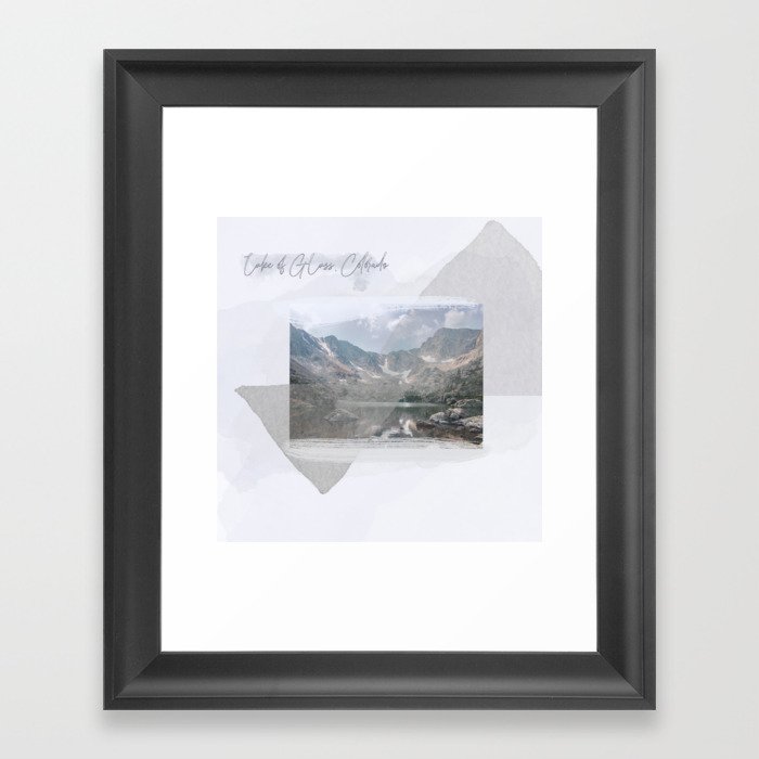 Lake of Glass, Colorado Framed Art Print