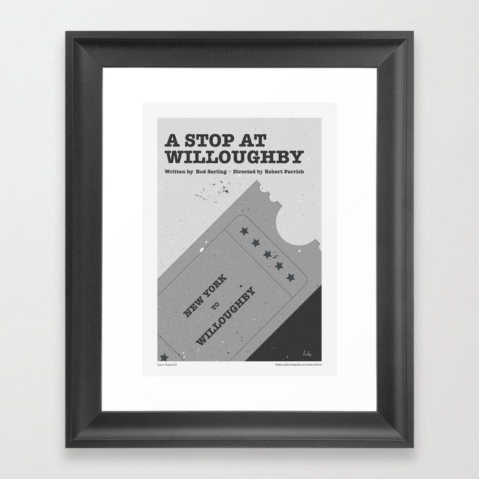 "The Twilight Zone" A Stop at Willoughby Framed Art Print
