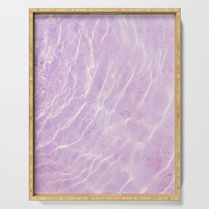 Soft Purple Pink Ocean Dream #1 #water #decor #art #society6 Serving Tray