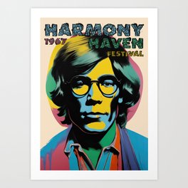 HARMONY HAVEN Hippie Festival Art Print