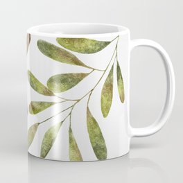 Earthy tones leaves: spring versus autumn Coffee Mug