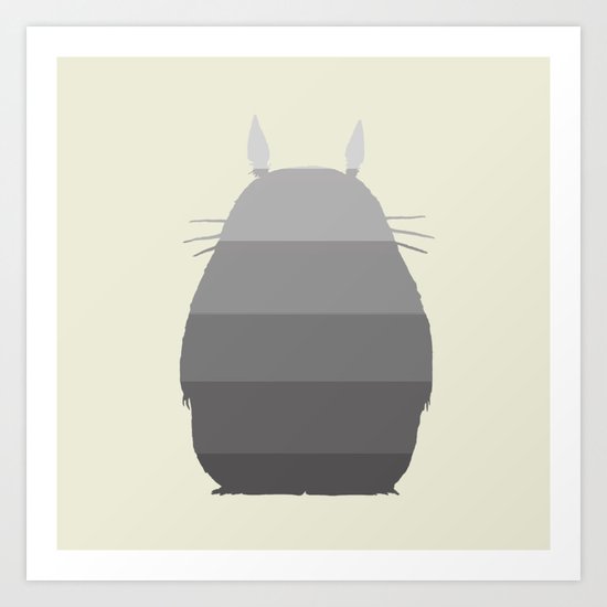 My Ombre Troll - Cream - My Neighbor Art Print