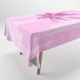 Pink Tropical Beach Palm tree Tablecloth