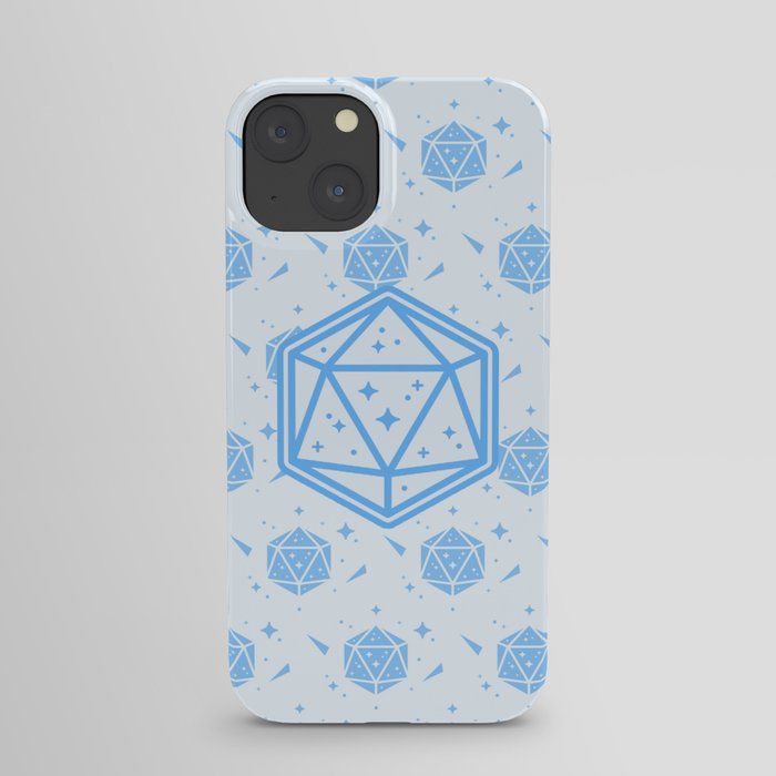 Blue D20 DND Dungeons & Dragons Dice iPhone Case