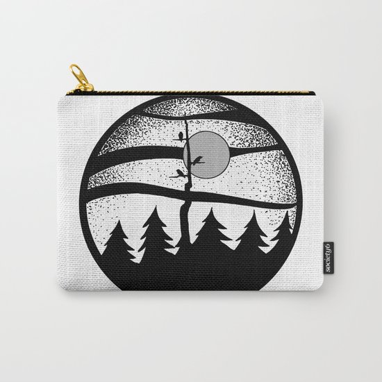 Raven Tree Monochrome Carry-All Pouch