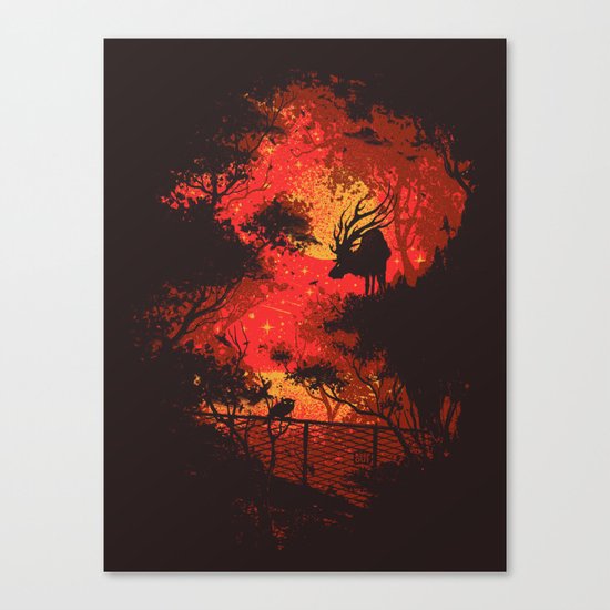 Yellow Moon Canvas Print