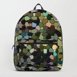 Colorandblack series 1292 Backpack | Mosaic Like, Series, Tesserae, Harrycat, Digitalart, Design, Coloredplates, Homedecor, Walldecor, Wallart 
