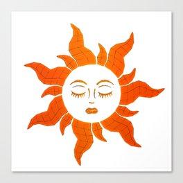 Stylized Sun Canvas Print