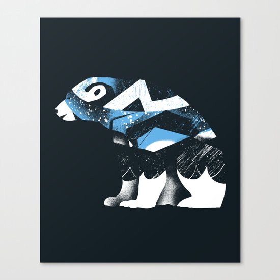 Winter Bear Canvas Print