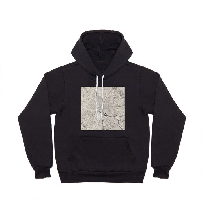 USA, Paterson City Map Hoody