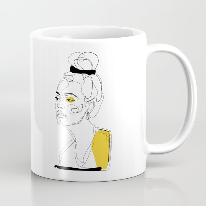 Yellow Sketch Coffee Mug