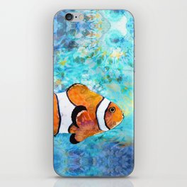 Sea Clown - Colorful Tropical Fishy Fish Art iPhone Skin