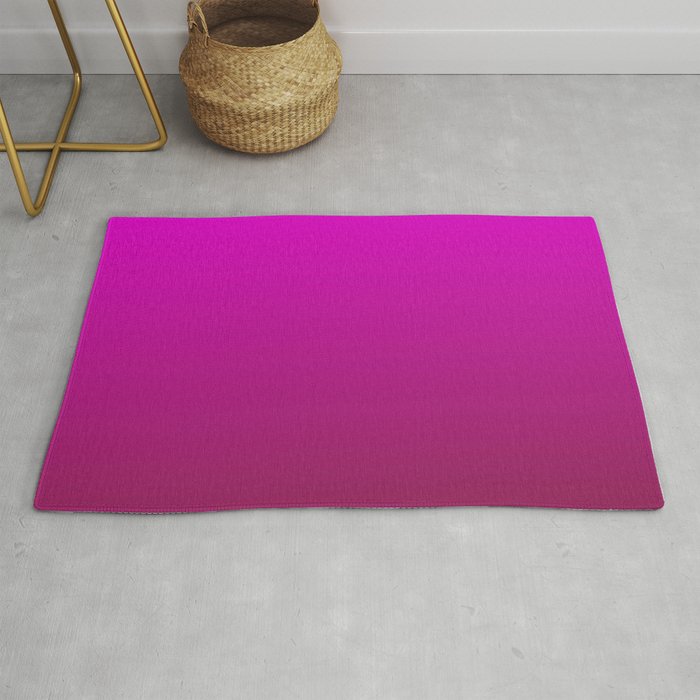 WINE & PINK color Ombre pattern  Rug