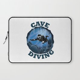 Cave Diving - Underwater Scuba Diver Laptop Sleeve