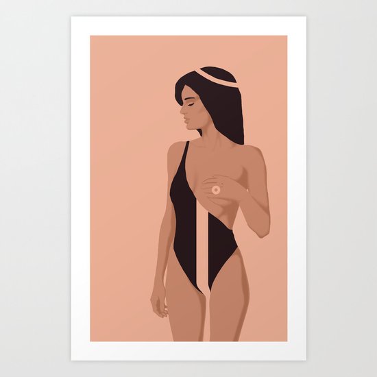 Sexy Girl Art Print
