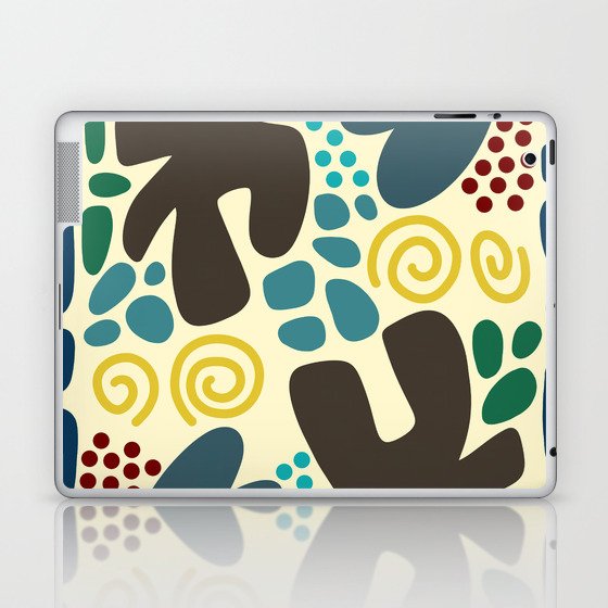 Abstract vintage colors pattern collection 14 Laptop & iPad Skin