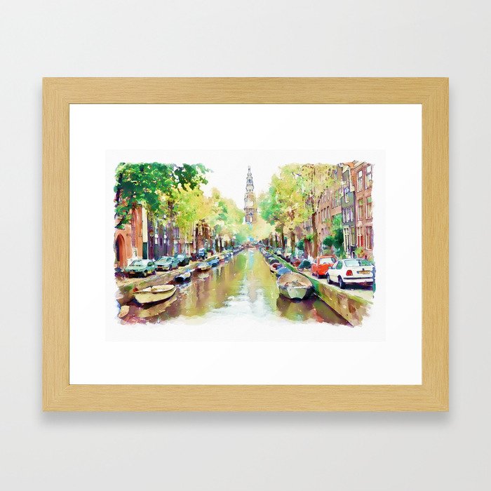Amsterdam Canal 2 Framed Art Print