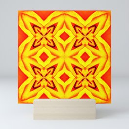Bright Yellow Aesthetic Pattern #13 Golden Summer Theme Mini Art Print