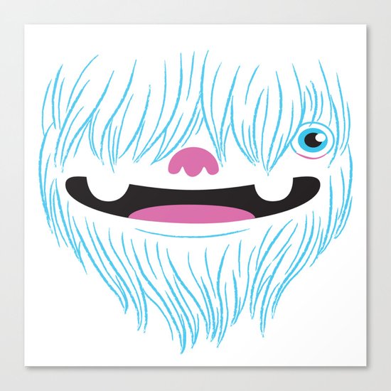 Happy Yeti Canvas Print