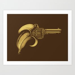 Banana Gun Art Print