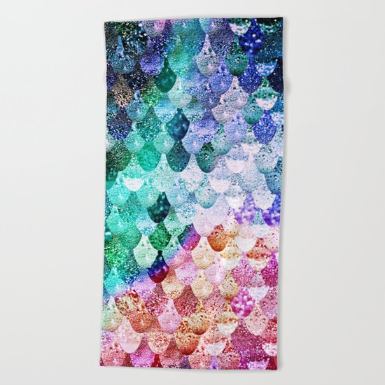 REALLY MERMAID FUNKY Beach Towel