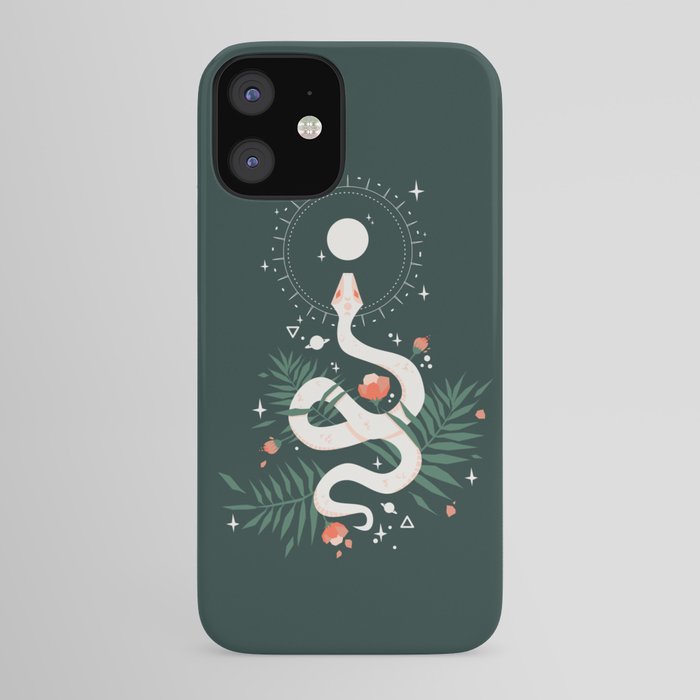 Ascending Moon Snake Goddess iPhone Case