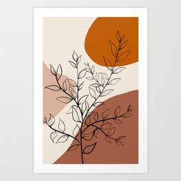 Boho Drawing Art Prints For Any Decor Style Society6 Blue green gradient hand drawn illustration cute children drawing trees hand painted poster application. society6