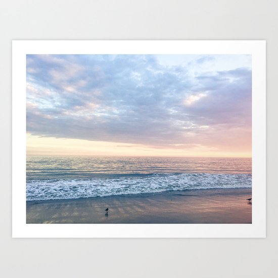 Zuma Beach, Malibu Art Print