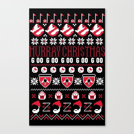 Murray Christmas Sweater Canvas Print