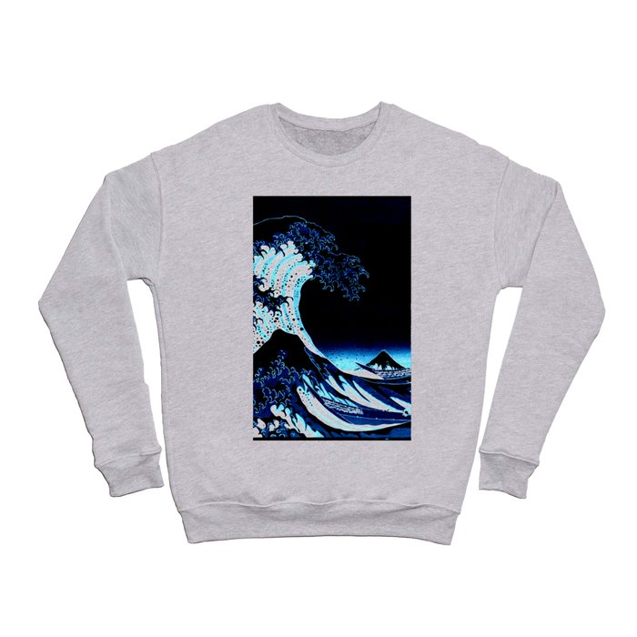 the Great Wave blue Crewneck Sweatshirt
