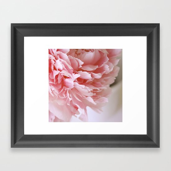 Peony Pink Framed Art Print