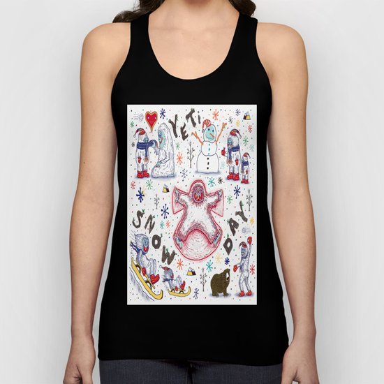 Yeti Snow Day Unisex Tank Top