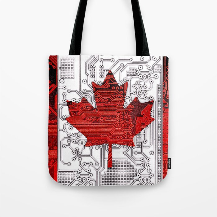 circuit board Canada (Flag) Tote Bag