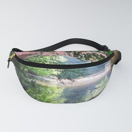 Old Bridge Water Reflection Fanny Pack
