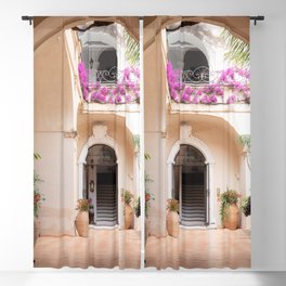 Courtyard with Arch - Positano, Italy Blackout Curtain