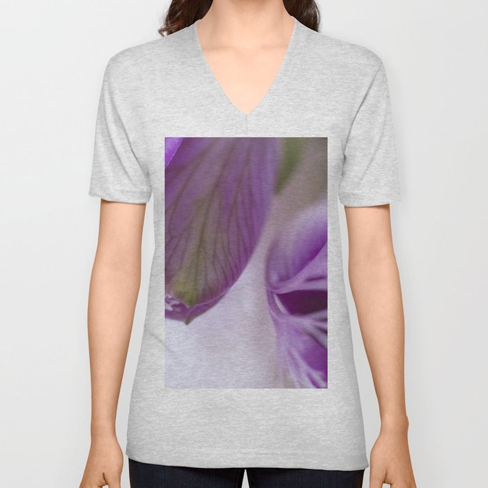 Flower I V Neck T Shirt