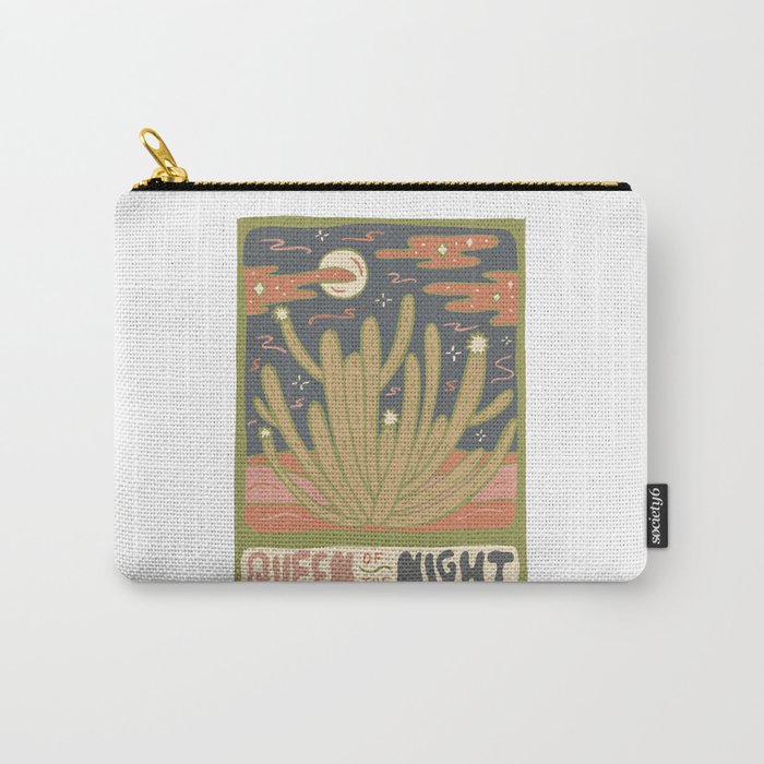Cactus Tarot Cards- Queen of the Night Carry-All Pouch