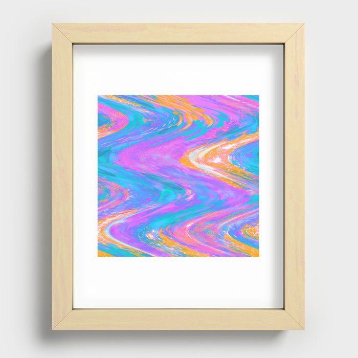 Color Wave Recessed Framed Print