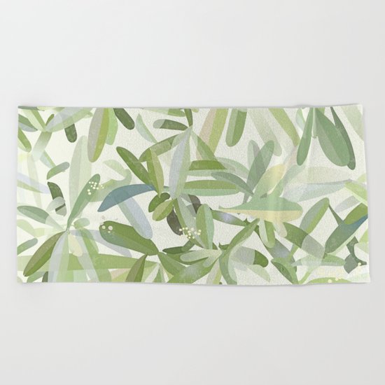 Fantasia foglie Beach Towel