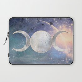 Heavenly Universe Triple Moon Goddess Laptop Sleeve