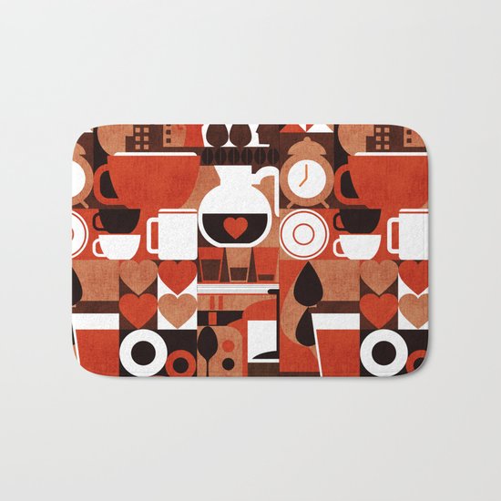 Coffee Story Bath Mat